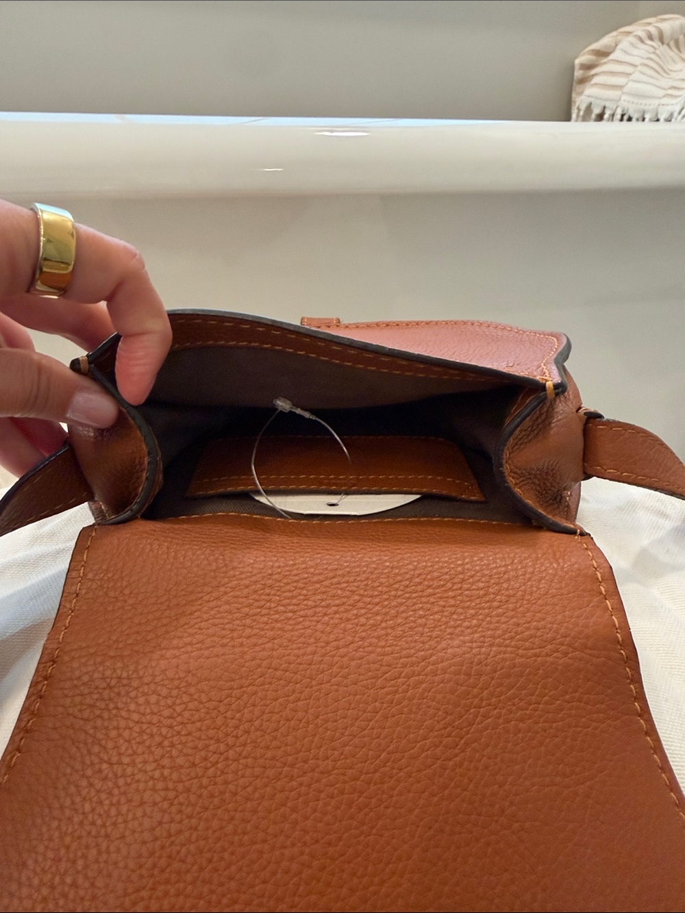 Chloé Marcie Small Saddle Bag Grained Leather - Picture 8 of 10